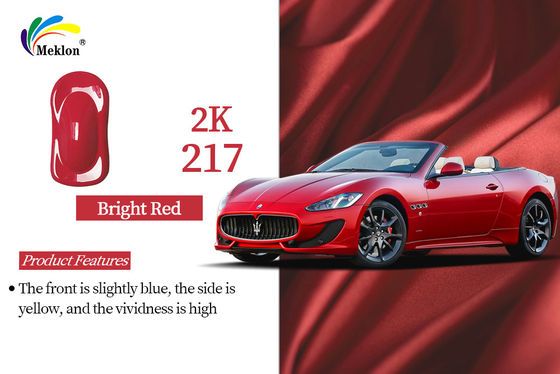 طلاء سيارة أحمر مشرق عديم الرائحة مقاوم للقليات