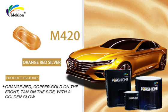 طلاء سيارات أحمر برتقالية دائمة الحرارة ، طلاء رش للمركبات بدون رائحة