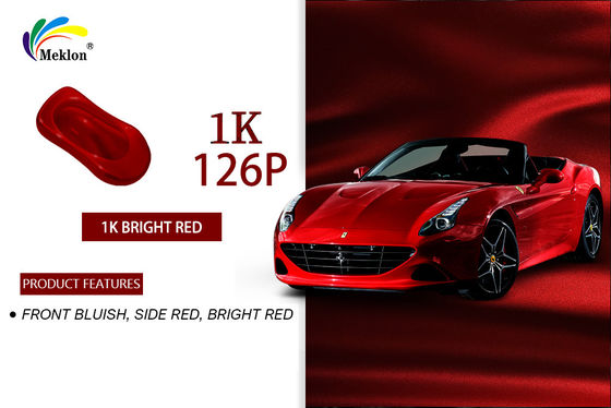 ألوان السيارات المقاومة للحمض الطلاء الأساسي اللون الأحمر الصلب