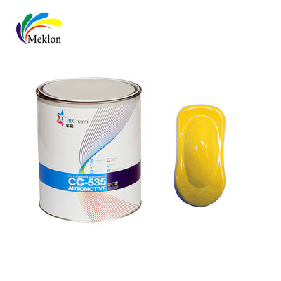 مكونات ثنائية 1K ليمون الأصفر طلاء السيارات الجسم السيارات الاكريليك إصلاح قاعدة رذاذ معطف