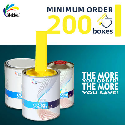 طلاء السيارة 1K الأصفر الطلاء الأساسي اللون اللؤلؤي الطلاء الكريستالي الطلاء السيارات الرش