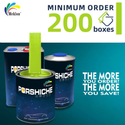 طلاء سيارات أصفر أخضر 2 كيلوغرام مكونات خاصة مضادة للتآكل من أجل المتانة