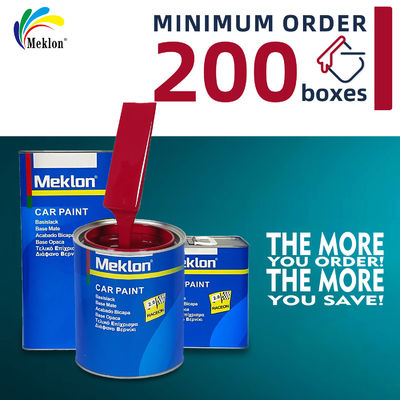 صلبة عالية عالية اللمعان أكريليك 1K الأحمر السيارة إعادة صبغ الطلاء السيارات صافي اللون طلاء صافي للسيارات