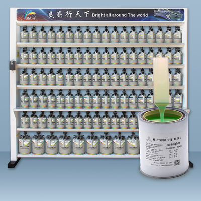 طلاء تجديد السيارات بتقنية الأكريليك 1K للبيئات ذات درجات الحرارة المرتفعة والجافة مع تأثير ذهبي شامباني