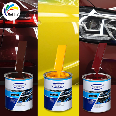 طلاء أصفر حديدي عالي التكلفة والأداء ومتعدد الأغراض مع متانة وسرعة جفاف لطلاء السيارات لإعادة التشطيب