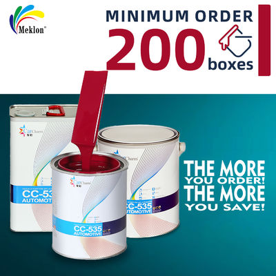 طلاء سيارات حمراء بلورية لامعة ومقاومة للطقس