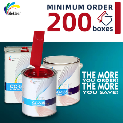 طلاء سيارات أكريليك أحمر كلاسيكي نقي عالي الأداء وسريع الجفاف مع مقاومة ممتازة للتآكل والخدش، قوة ومتانة صناعية