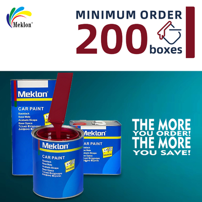 1K2K طلاء سيارات مع قوة تعبيرية عالية وتغطية عالية طلاء سيارات أحمر داكن