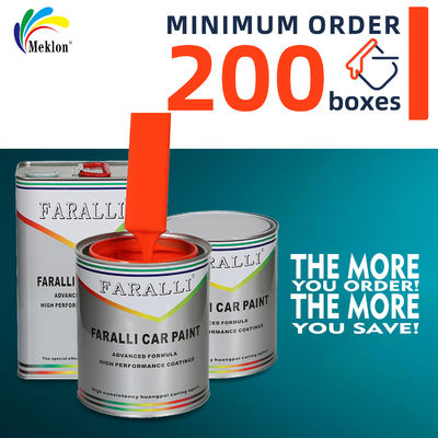 طلاء إصلاح السيارات باللون البرتقالي الساطع عالي المبيعات وفعال من حيث التكلفة لطلاء السيارات