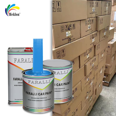 طلاء إصلاح السيارات الأكريليكي الأزرق السماوي عالي الكفاءة وسريع الجفاف وعالي الأداء