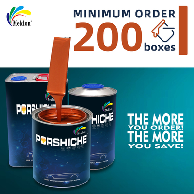 طلاء إصلاح السيارات المعدني البرتقالي عالي اللمعان والمتين والمقاوم للتآكل