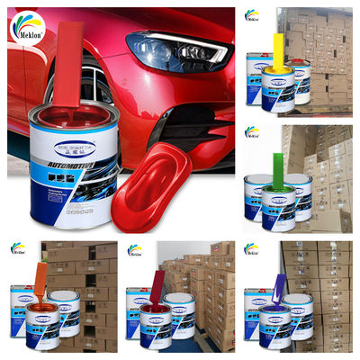 طلاء إصلاح أكريليك أحمر لؤلؤي عالي اللمعان OEM 1K مناسب لمرسيدس بنز