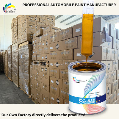 100% متطابقة MK-M418 أكريليك إعادة تصفية طلاء السيارة رشاش 1K Basecoat ذهبية فضة (صفراء) طلاء السيارة لإصلاح السيارات