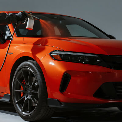 Orange Red Pearl High Hiding Power Scratch Resistant Refinish Car Paint for Automotive Repair