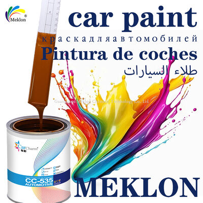 تجفيف سريع 1K برتقالي أحمر فضي طلاء أكريليك السيارات طلاء السيارات والطلاء الاستخدام الصناعي إصلاح وتجديد السيارات