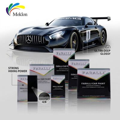 طلاء السيارات طلاء السيارات 1k لون صلب طبقة أساسية خاصة لون السيارات الأسود