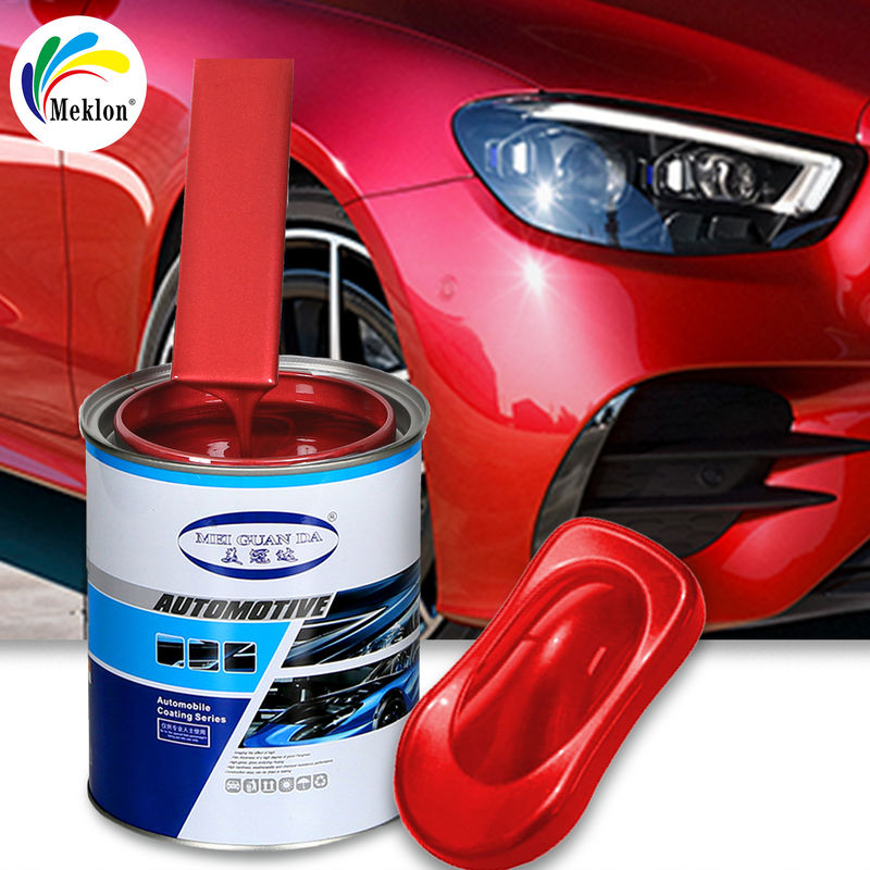 آلة تصبغ طلاء السيارات 1K Basecoat Pearl Colors Crystal Red Coating Metallic Automotive Spray Paint