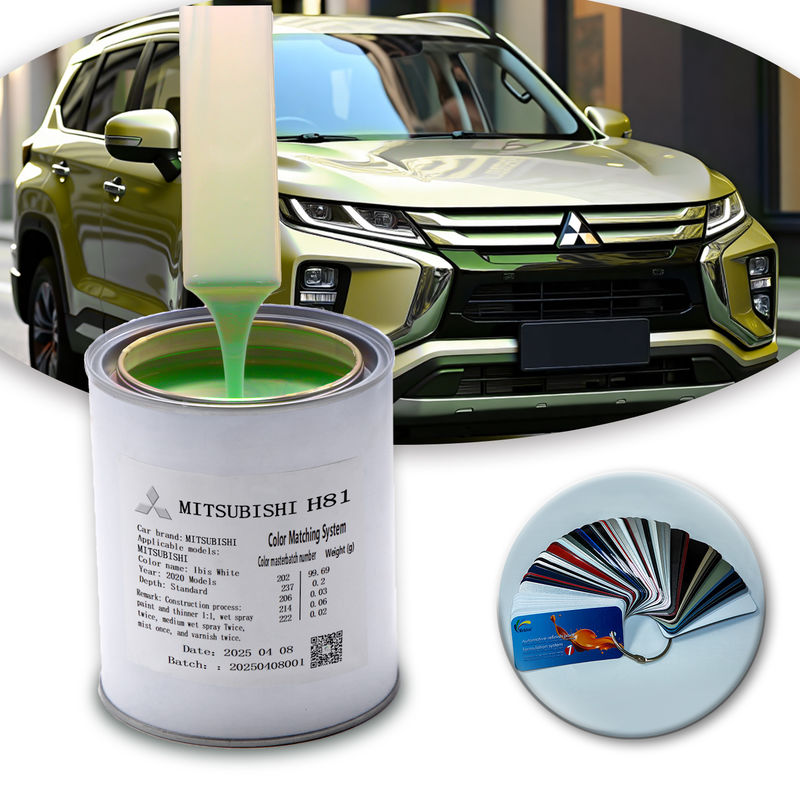 طلاء تجديد السيارات بتقنية الأكريليك 1K للبيئات ذات درجات الحرارة المرتفعة والجافة مع تأثير ذهبي شامباني