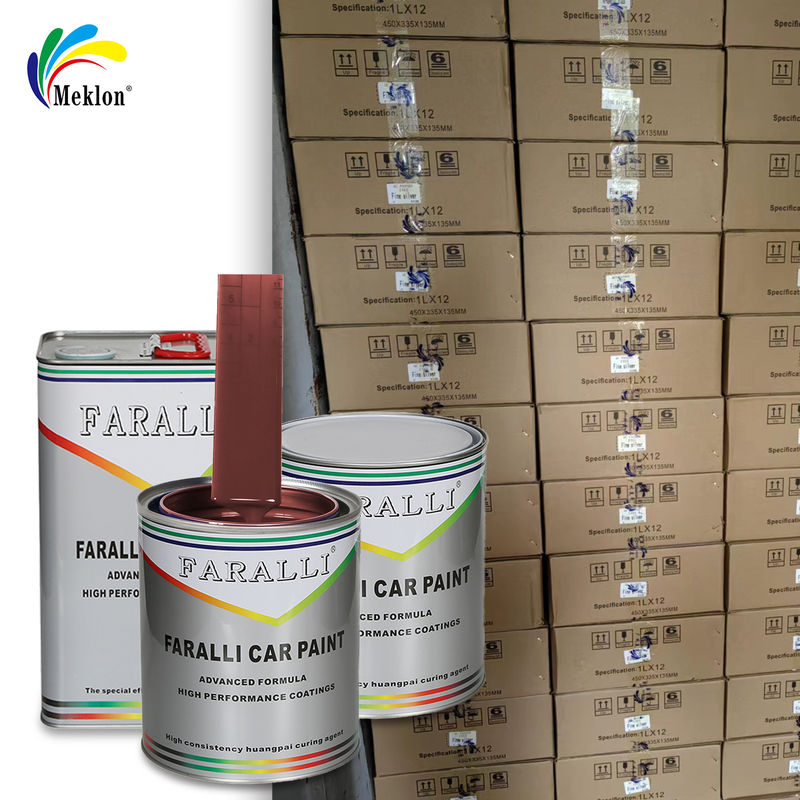 أحمر عالي الأداء للسيارات إصلاح طلاء السيارات طلاء السيارة مسحوق النحاس وقت تجفيف الطلاء 2-3 ساعات