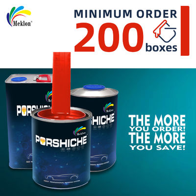 ISO MSDS طلاء السيارات الطلاء العلوي عديم الرائحة الأحمر البرتقالي لون صديقة للبيئة